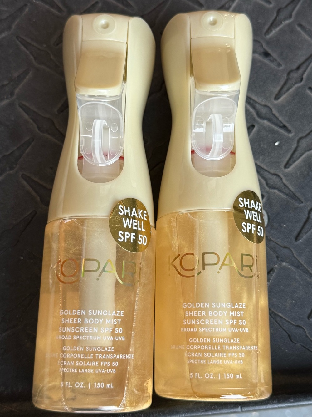 2 PACK Kopari Golden Sunglaze Sheer Body Mist SPF 50 Sunscreen 5oz NEW SEALED